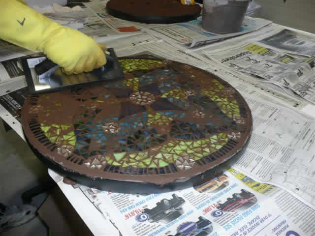 stained glass mosaic