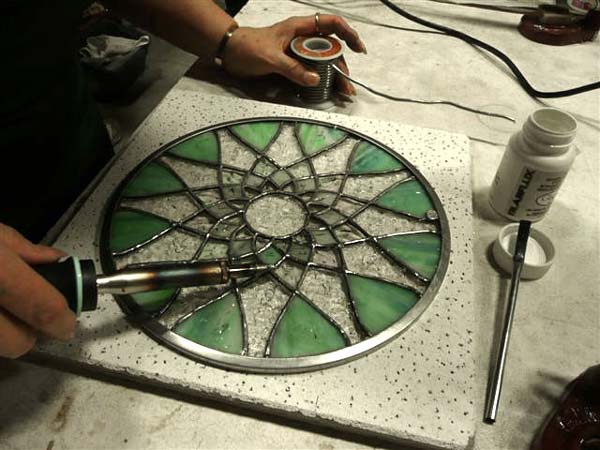 stained glass mosaic